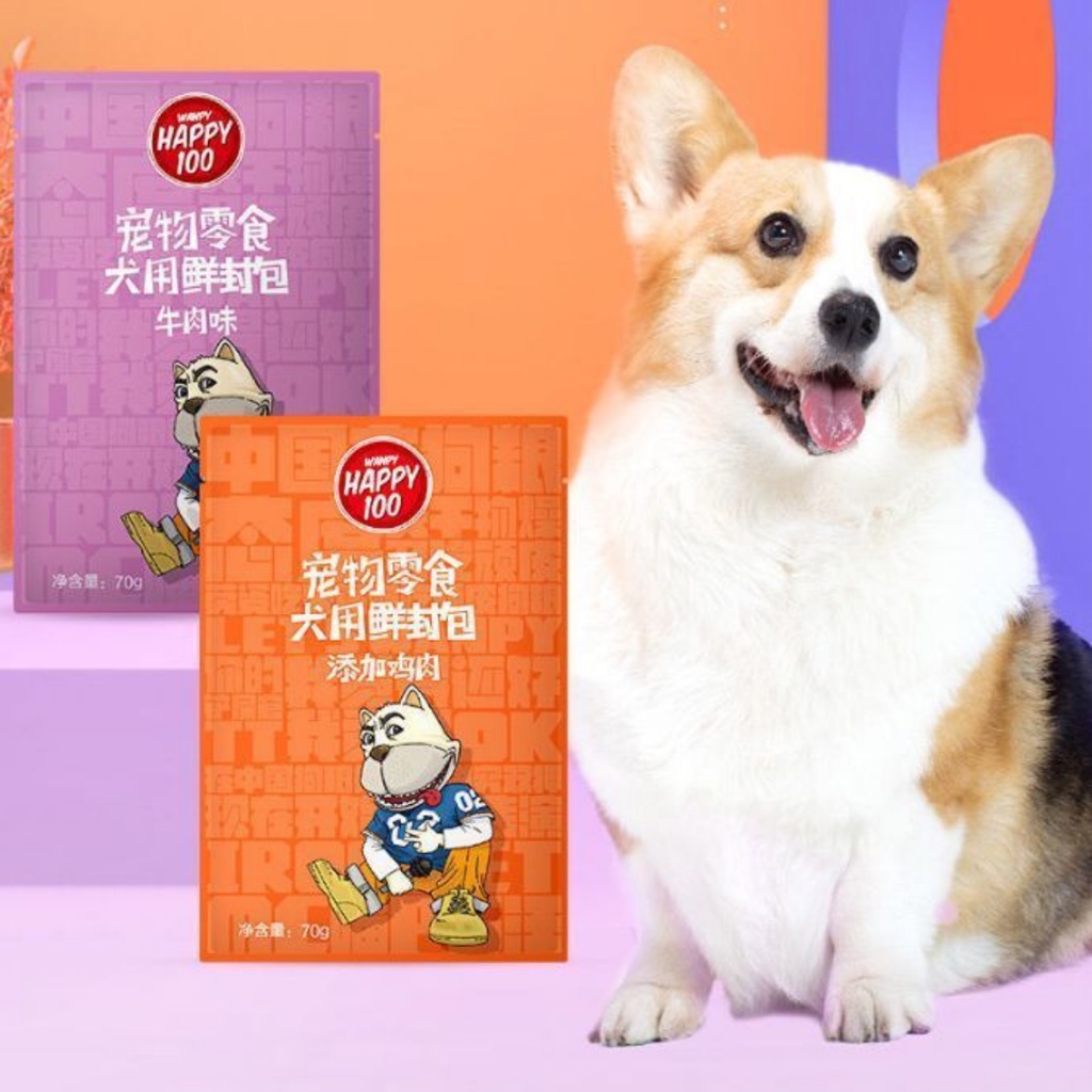 PATE WANPY HAPPY 100 GIÀNH CHO CHÓ GÓI 70G
