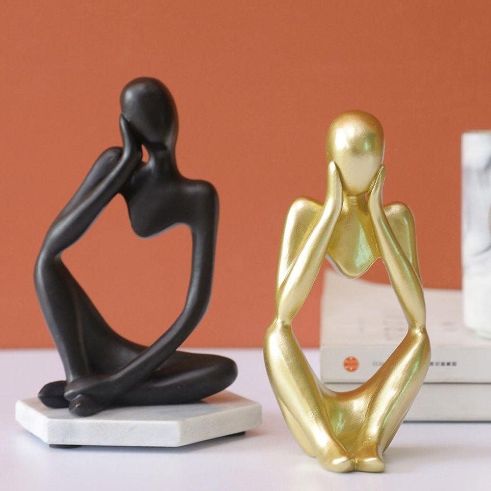 YIYU Mô Hình Tượng Người Suy Tư Sáng Tạo Hiện Đại Trang Trí Văn Phòng
