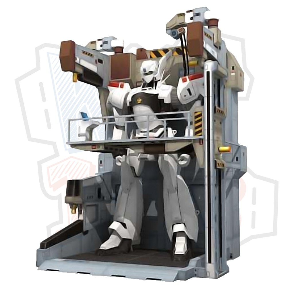 Mô hình giấy Robot Maintenance Facility &amp; AV-98 Ingram - Patlabor