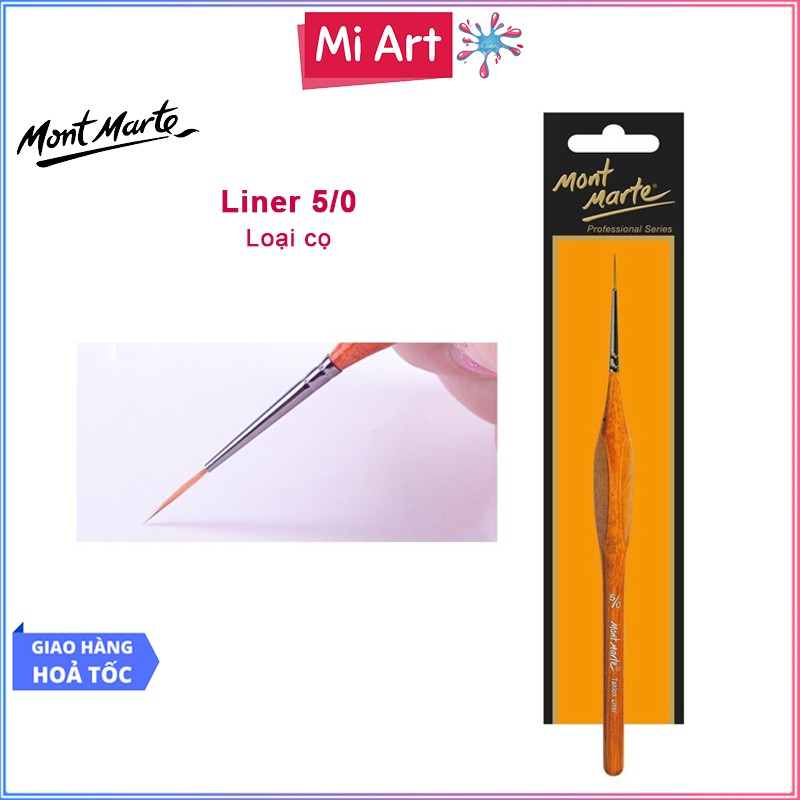 Cọ Đi Nét Artist Taklon Liner 5/0 Mont Marte - Artist Brush Taklon Liner 5/0 - MCG0122