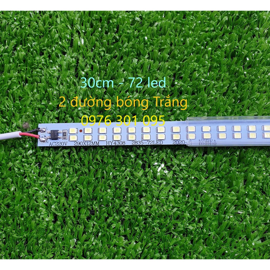 Đèn Led Thanh Điện 220v - Dài 30cm (Trắng - Vàng)