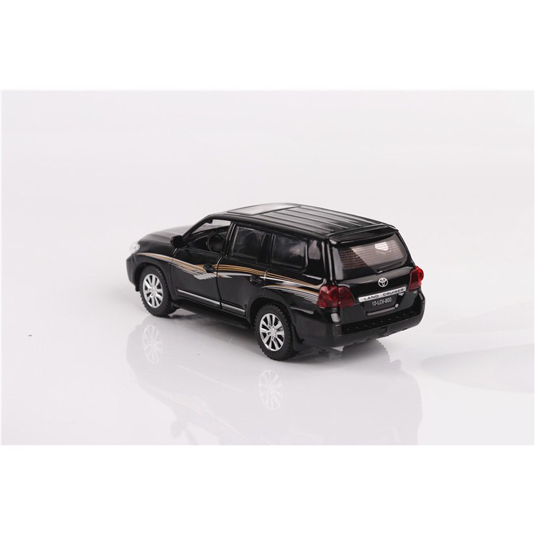 XE LAND CRUISER xe mô hinh Kim Loại, chạy cót có âm nhạc 15*7*6cm