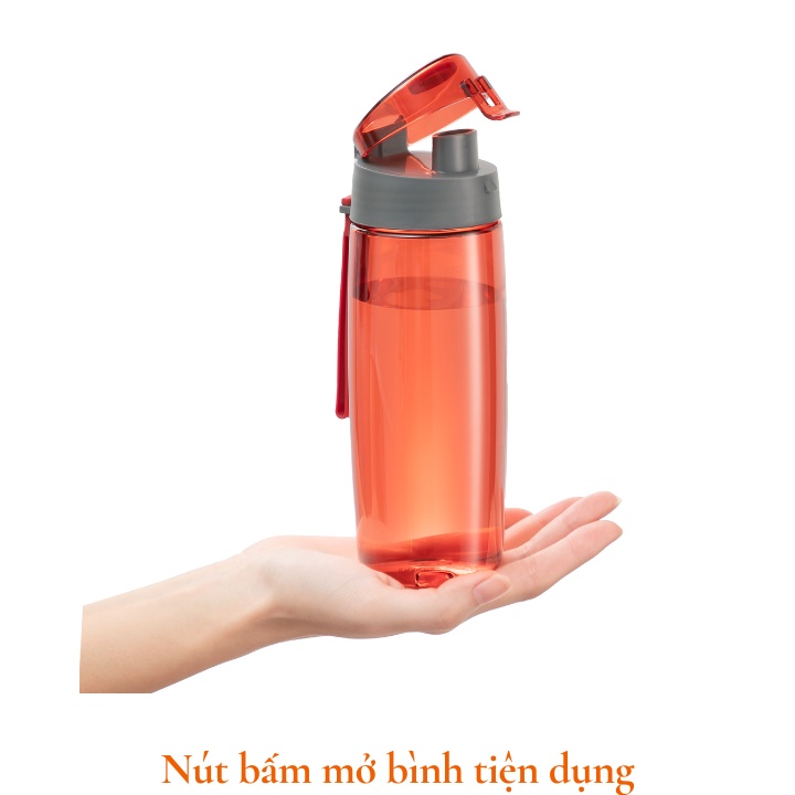 Bình nước inochi Kita Active nhựa tritan không BPA bình nước thể thao, học sinh, trẻ em, làm quà tặng, an toàn Vapu HCM