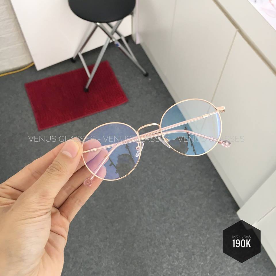 Gọng Kính Cận Kim Loại Siêu Nhẹ VENUS Dáng Mắt Tròn 2626 - Lắp Mắt Cận Theo Yêu Cầu | BigBuy360 - bigbuy360.vn