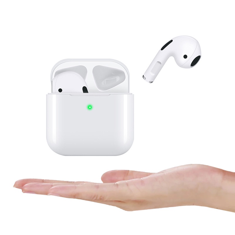 Tai nghe nhét tai không dây bluetooth Pro 4 mini màu trắng có hộp sạc