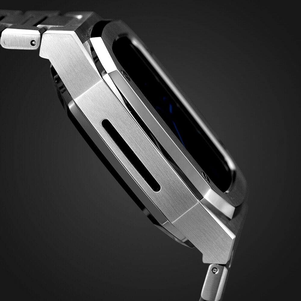 Khung Viền Kim Loại Cho Đồng Hồ Thông Minh Apple Watch 8 7 SE 6 5 4 IWatch 45mm 44mm 42mm
