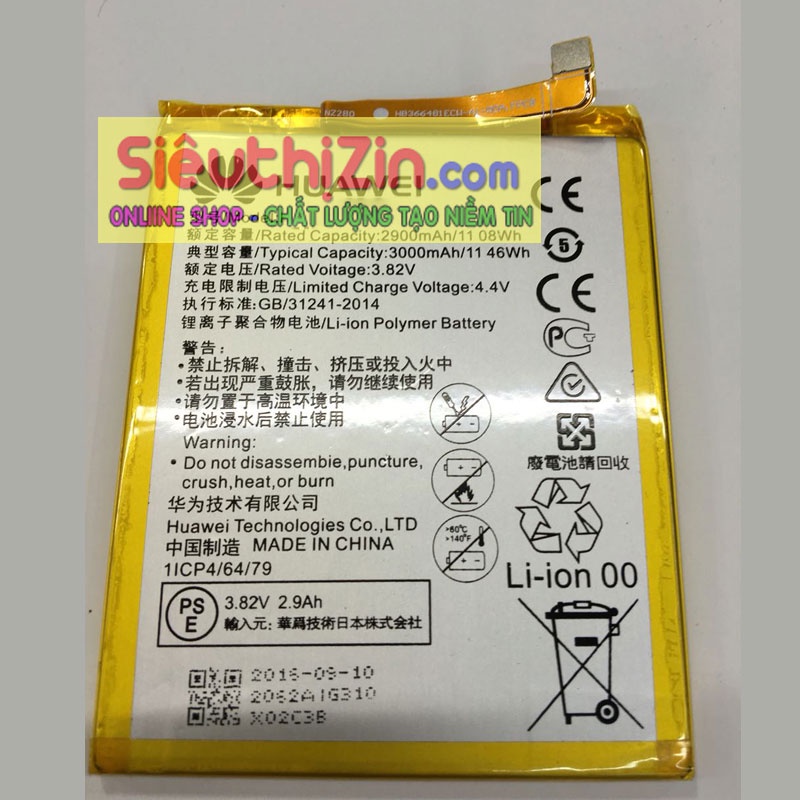 Pin honor 9 lite dung lượng 3000 mah