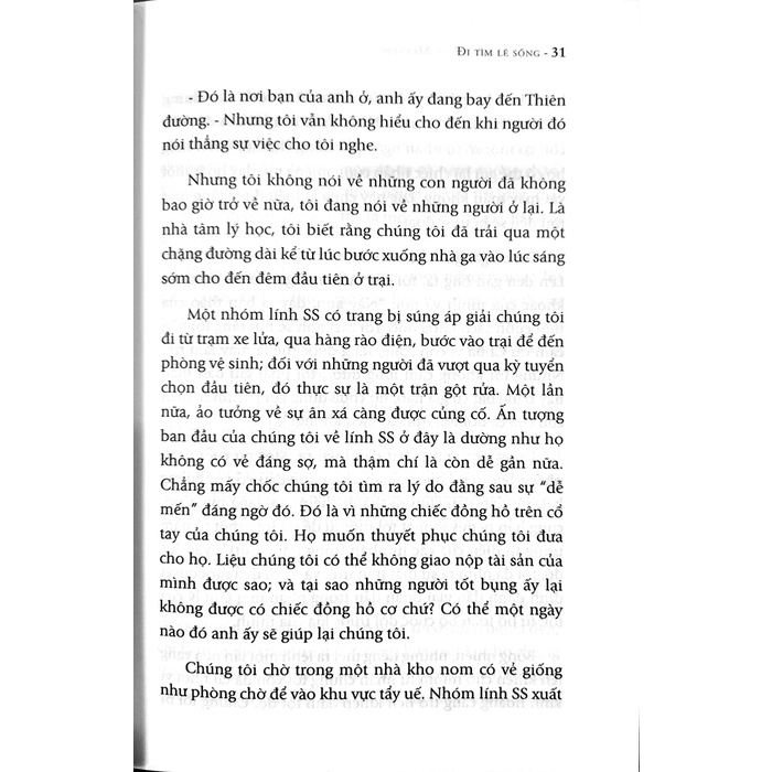 Sách - Đi tìm lẽ sống - Man's search for meaning