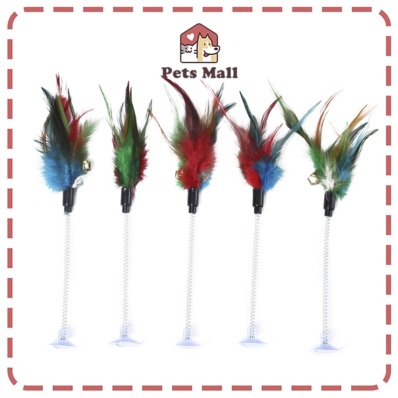 Đồ chơi cho mèo, chuột giả có lò xo dính sàn cho mèo tự chơi, đa dạng chủng loại