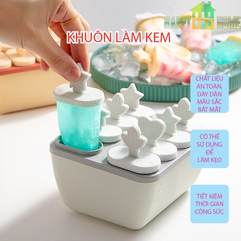 Khuôn Làm Kem DIY Lúa Mạch 8 Que An Toàn