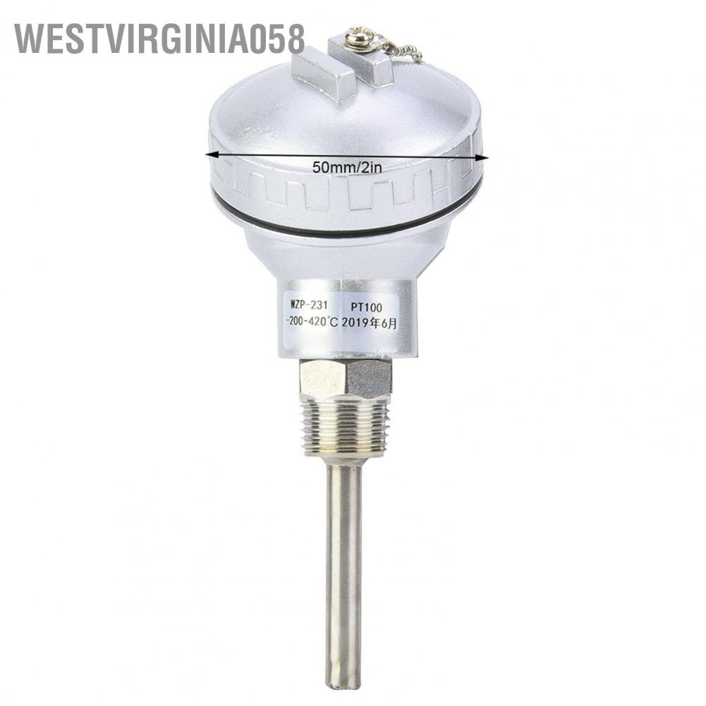 Có thể bán buôn Đầu dò cảm biến nhiệt độ RTD PT100 Đầu cuối cặp nhiệt điện 1/2 &quot;NPT Westvirginia058 Hàng giao ngay