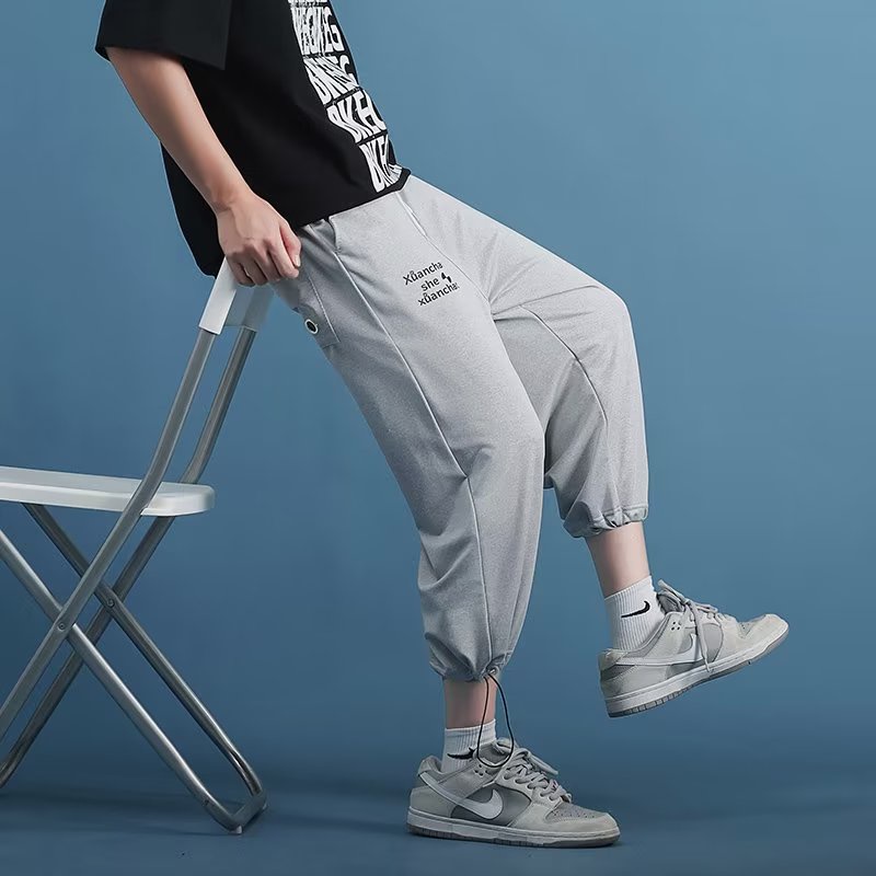 Quần ống rộng In Chữ Phong Cách Nhật Bản Thời Trang Cho Nam Cỡ M-3XL