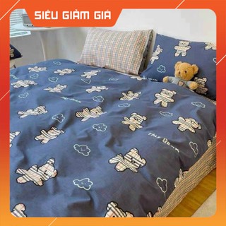 Bộ 4 Món Vỏ Chăn Ga Gối Coton poly cao cấp ( không kèm ruột )