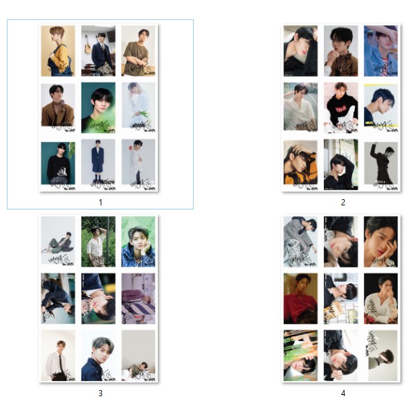 LOMO CARD 36 ẢNH CIX BAE JINYOUNG - MAGAZINE PHOTOSHOOT CÓ CHỮ KÝ