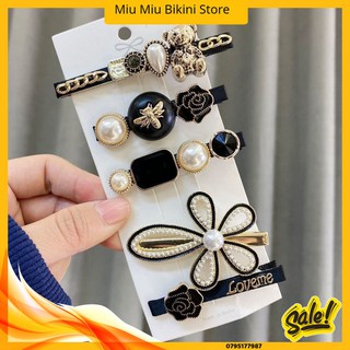 Set 5 Kẹp Tóc Ngọc Trai Nữ Hàn Quốc (kèm Ảnh Thật)