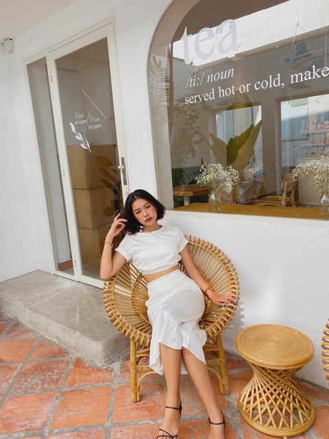 Tee Skirt - chân váy lụa satin - ẢNH THẬT SHOP TỰ CHỤP