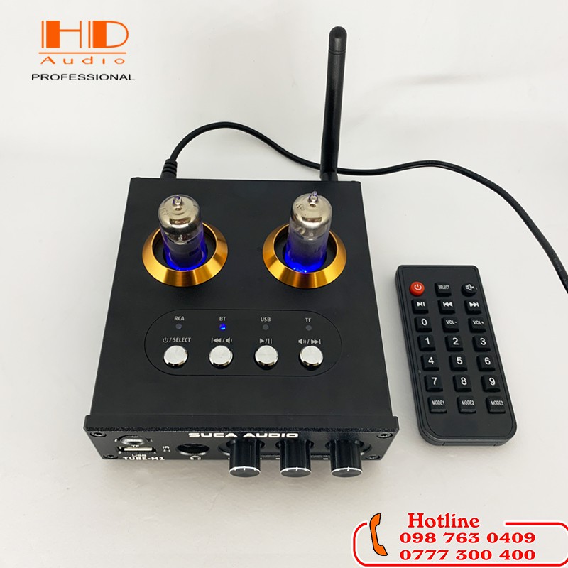 PRE ĐÈN SUCA-AUDIO TUBE M1 - Đọc USB/ Thẻ Nhớ/ Bluetooth 5.0/ Điều Khiển Từ Xa