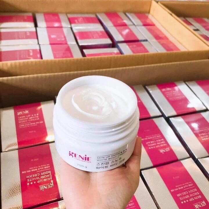 Kem Trắng Da Body Tinh Thể Nước Genie Skin Up Snow White Body Cream 200gr