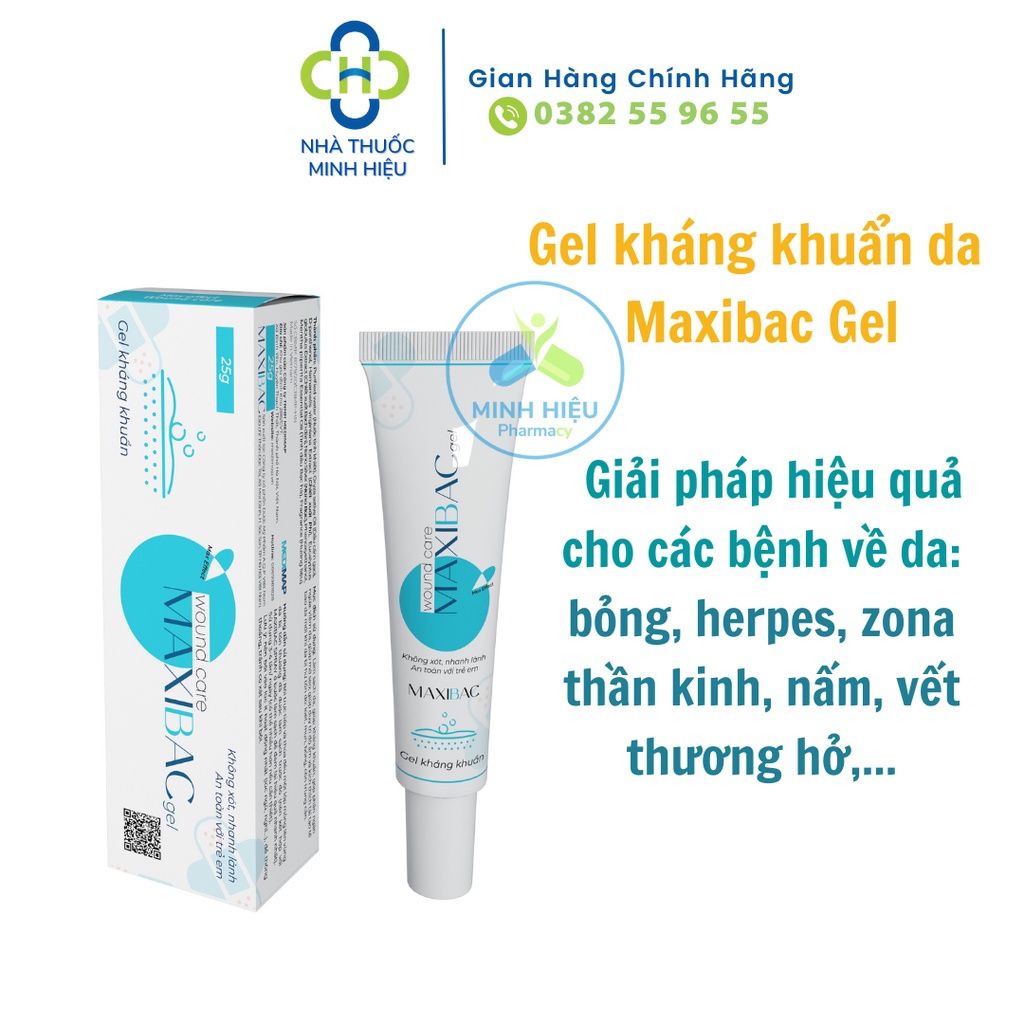 Gel kháng khuẩn Maxi Bạc Gel - giải pháp cho các bệnh về da: bỏng, herpes, zona thần kinh, nấm, vết thương hở