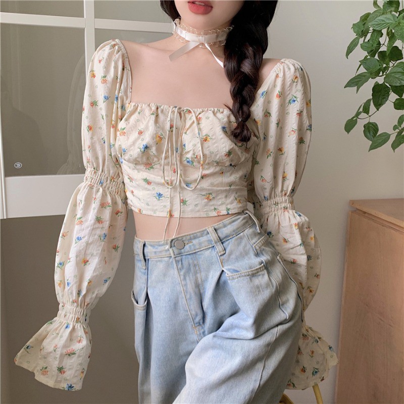 Áo Hoa Tay Loe Thiết Kế Thời Trang Dành Cho Nữ