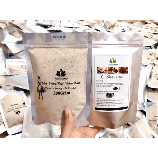 Ủ TRẮNG CAFE (dùng cả face và body) . 300gr chính hãng