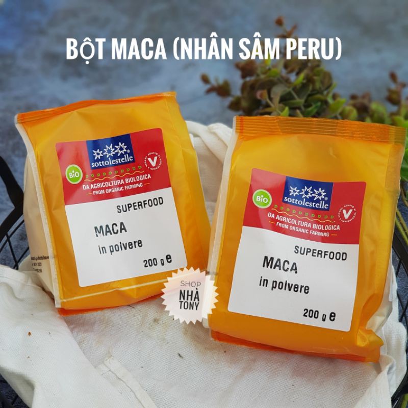 [Sotto] Bột Maca Nhân Sâm Peru Hữu Cơ Maca Powder Organic 200gr