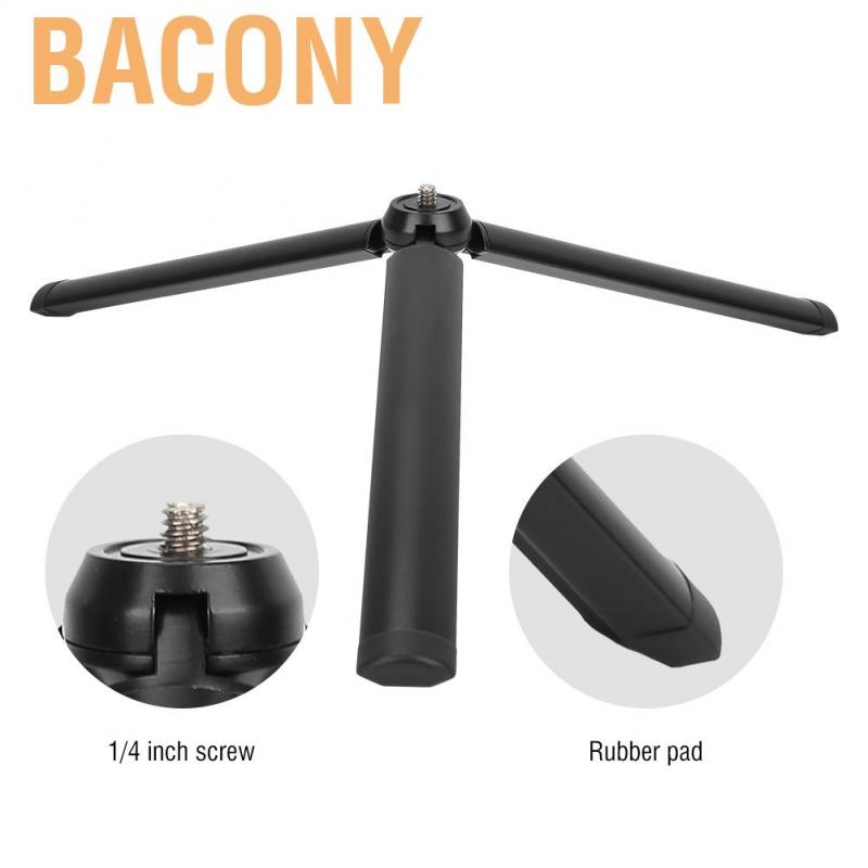 Chân đế tripod mini gấp gọn bằng hợp kim nhôm có ốc 1/4'' cho máy ảnh Gimbal