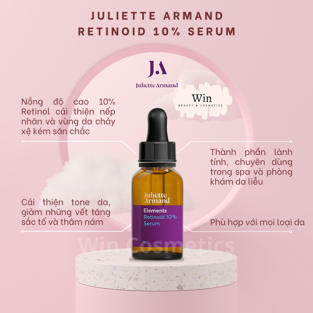 *Lưu mã 15% trên sản phẩm* Juliette Armand Retinoid 10% Serum trẻ hoá xoá nhăn