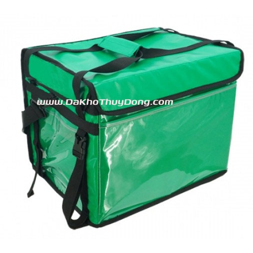 TÚI GIỮ NHIỆT GIAO HÀNG 40L - Vải nhựa không thấm nước cho shipper giao trà sữa, bánh kem, Pizza, thực phẩm,hải sản