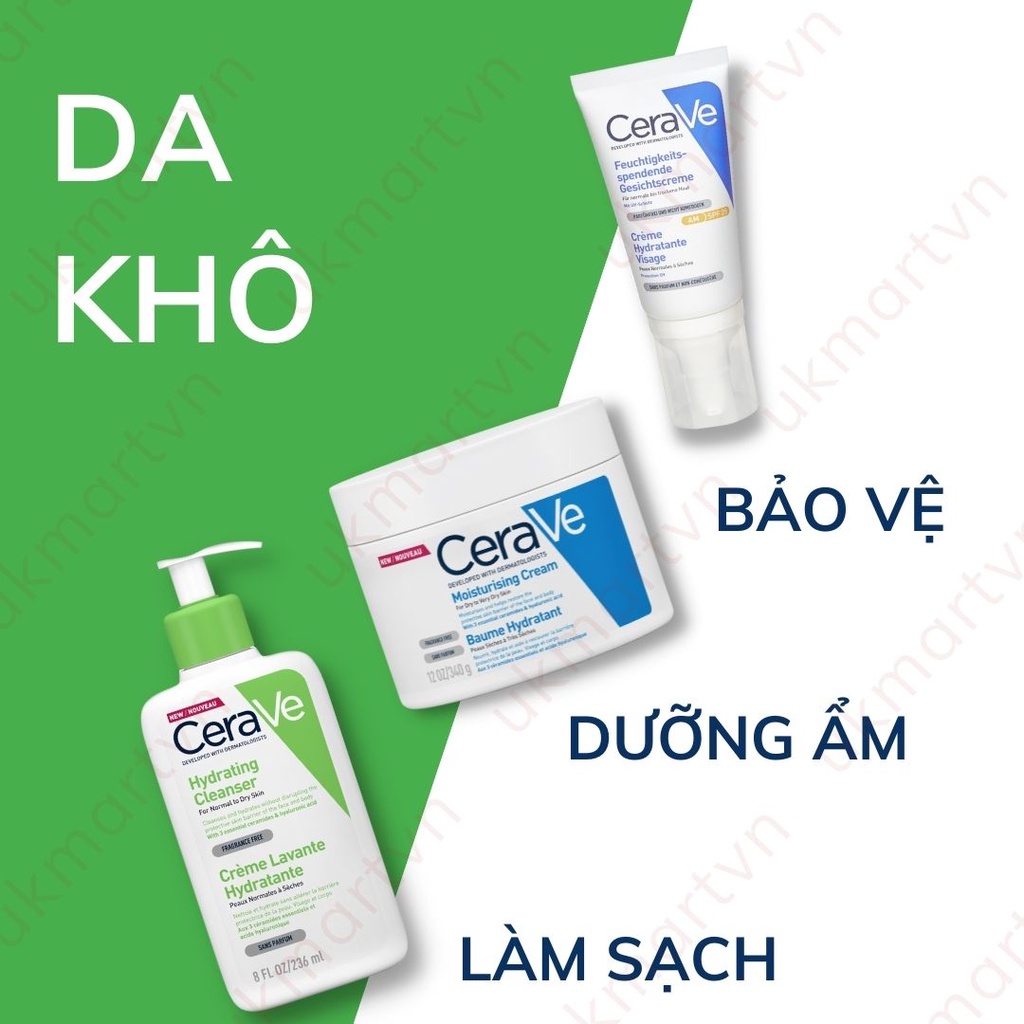 Sữa Rửa Mặt Cerave Hydrating Facial Cleanser Cho Da Khô Hydrating Face Wash