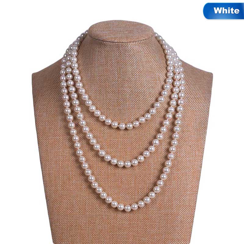 Dây chuyền xỏ ngọc trai nhân tạo phong cách Âu Mỹ sang trọng