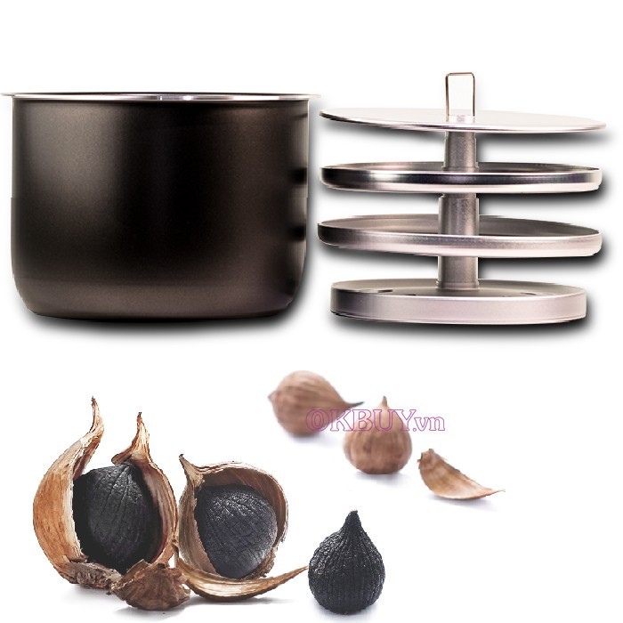 Máy làm tỏi đen Nhật Bản Nikio NK-696/ 6 lít - Dòng cao cấp - Chính Hãng Japan - Màu Vàng Gold