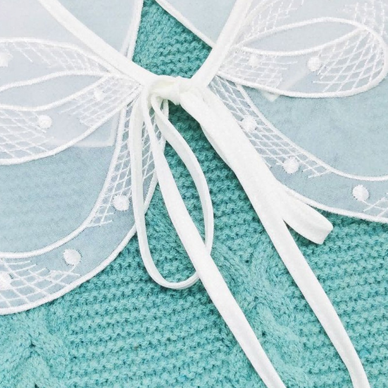 Vòng Cổ Hai Lớp Thắt Nơ Phối Ren Xinh Xắn Thời Trang