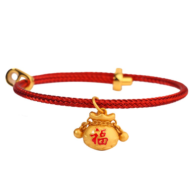 [Hàng Có Sẵn] Phụ Kiện Vòng Đeo Tay Có Khóa Nhỏ Hình Quả Bầu Thiên Thần Nhỏ May Mắn Phụ Kiện Vòng Tay Cho Bé