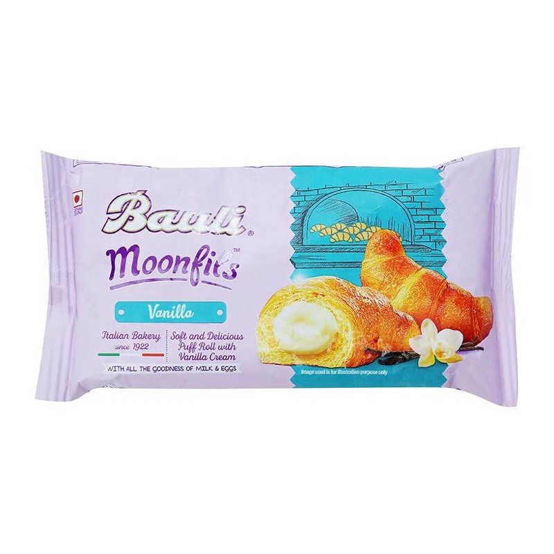 BÁNH SỪNG BÒ BAULI MOONFILS DÂU/ SOCOLA/ VANI 45G