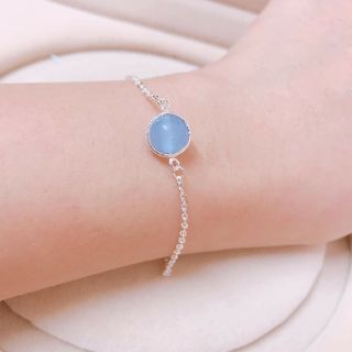 Lắc tay bạc mix đá phong thủy