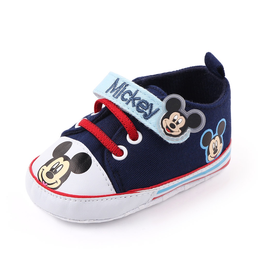 Giày Tập Đi Chống Trượt Hình Chuột Mickey Cho Bé