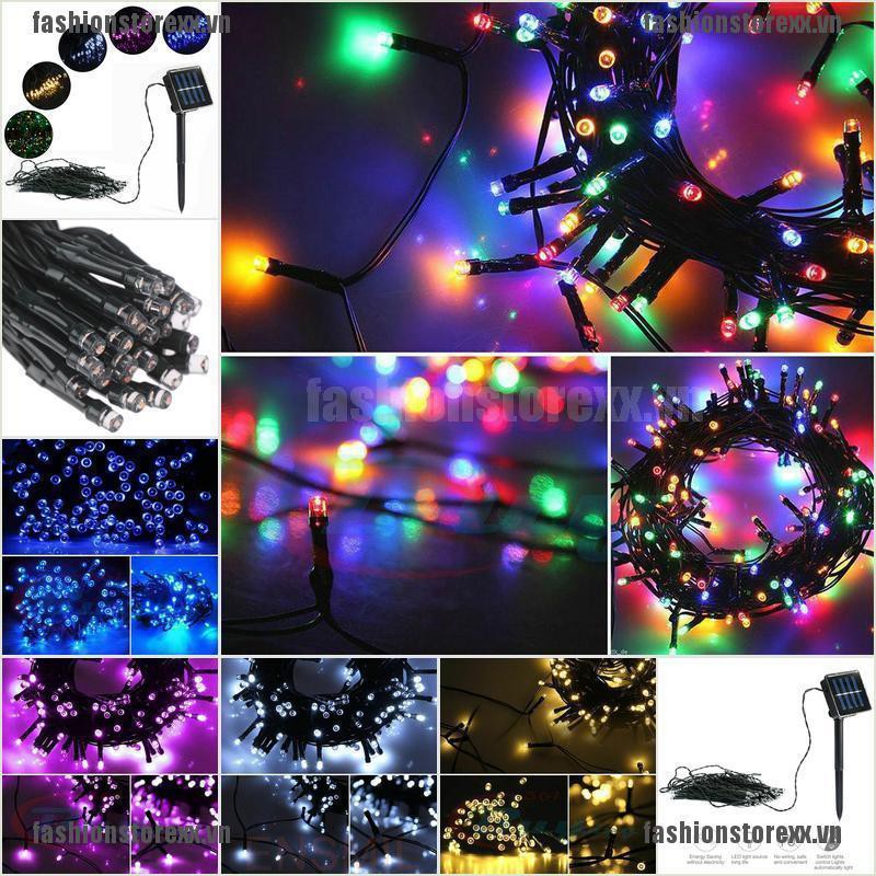 FASSI 50 LED Solar Fairy Lights Chain Christmas Tree Chain Outdoor Garden Party VN