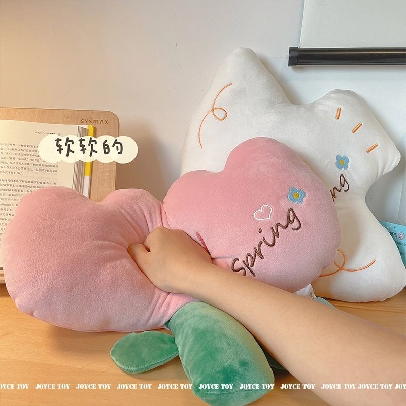 Gối Ôm Sofa/Giường Nhồi Bông Đính Hoa Nhỏ Dễ Thương