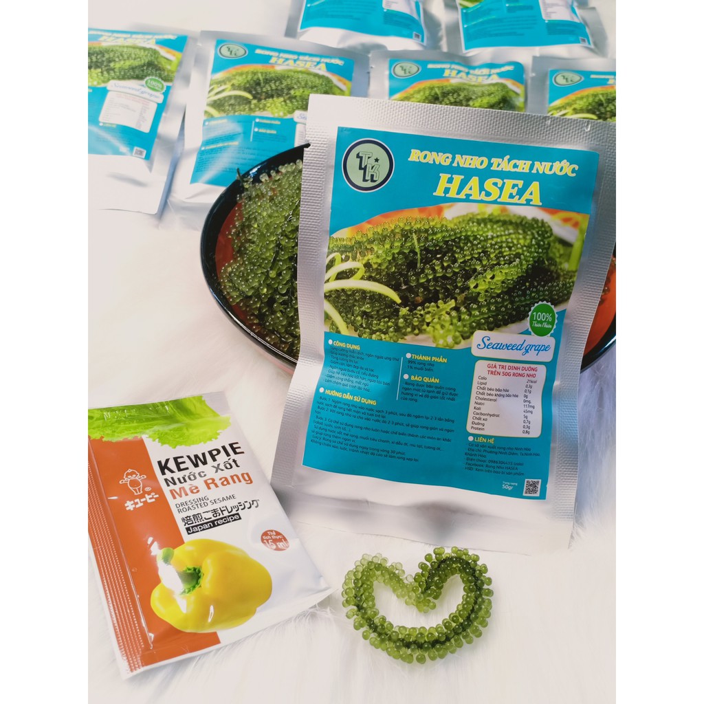 Rong Nho Tách Nước Khánh Hòa 50gr = 150gr Rong Tươi 🍀 GIÁ SỐC 🍀 Sản Xuất theo công nghệ Nhật Bản | BigBuy360 - bigbuy360.vn