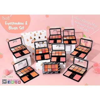 Bộ kit phấn mắt và má hồng obuse 8 ô