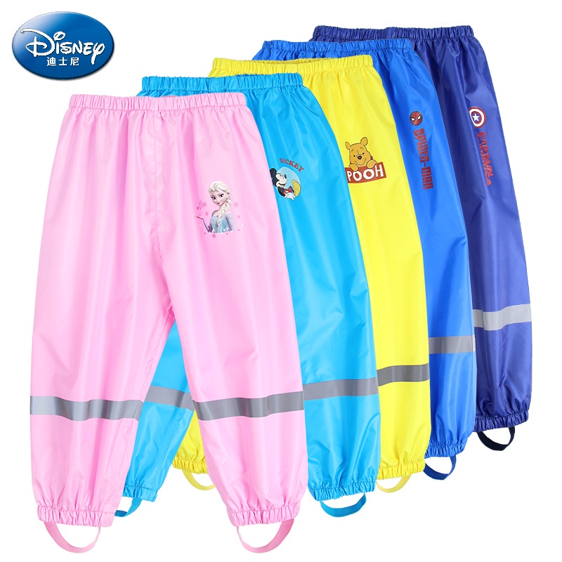 Disney Quần Dài Đi Mưa Vải Oxford Chống Thấm Nước Thiết Kế Dễ Thương Cho Bé-CM