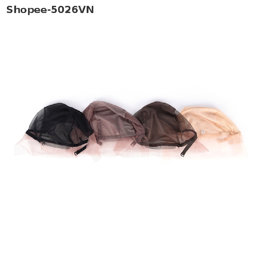 Mũ Lưới Đội Tóc Giả Dệt Co Giãn Màu Đen / Nâu / Be