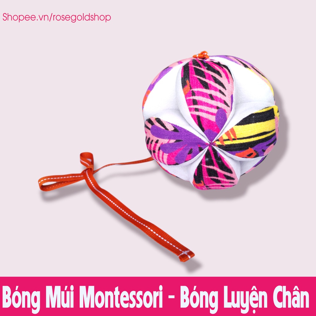 Bóng Múi Luyện Chân Bằng Vải Montessori (Size 15cm)– Món Quà Đầu Đời Dành Cho Bé Yêu