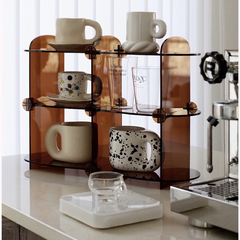 Kệ đựng đồ mỹ phẩm Acrylic Shelf 3 tầng phong cách Bắc Âu