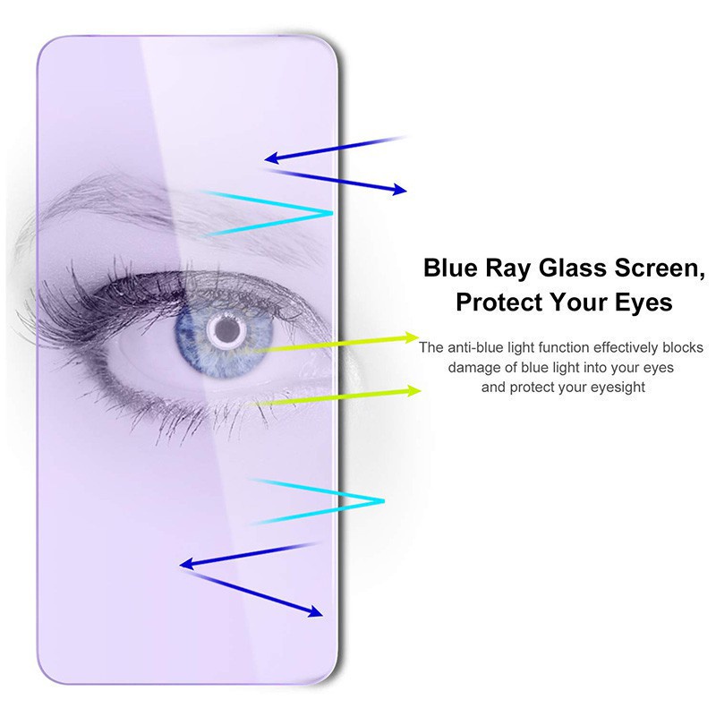Kính Cường Lực Chống Ánh Sáng Xanh Cho Xiaomi 11 Lite 5G NE 11 Lite 9T 10T 11T Pro Poco X4 Pro 5G M4 Pro 4G C40 X3 NFC F3 F4 X4 GT