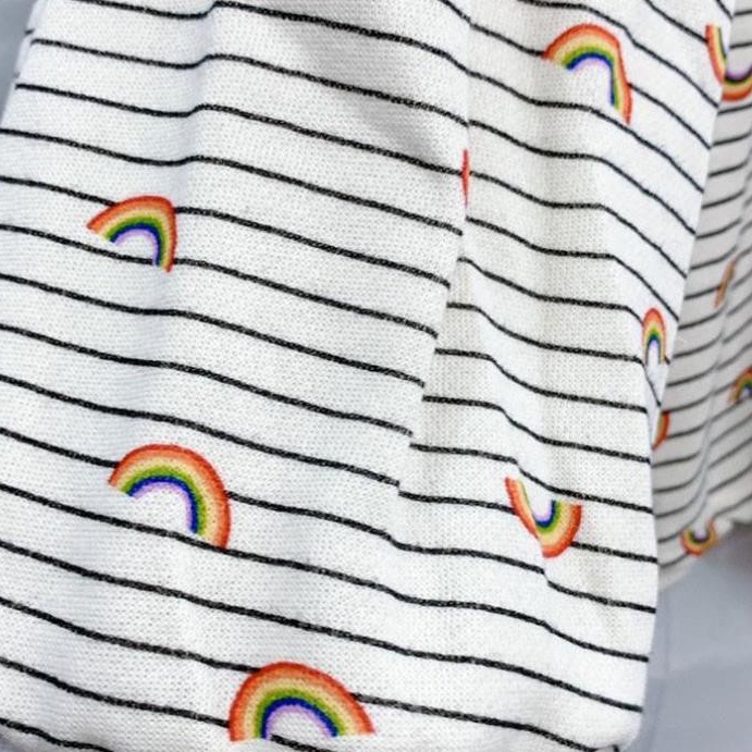 Áo Polo Nỉ, Áo Nỉ Nữ Cầu Vồng Form Rộng Chất Nỉ Mịn Dày Dặn Saniee Clother | BigBuy360 - bigbuy360.vn