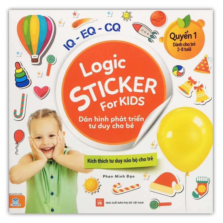 Sách - Logic Sticker for kids - Dán hình phát triển tư duy cho bé - Quyển 1