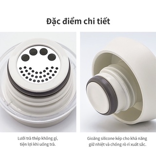 [LOCKnLOCK] BÌNH GIỮ NHIỆT FEATHER LIGHT RING 460ML - LHC4244