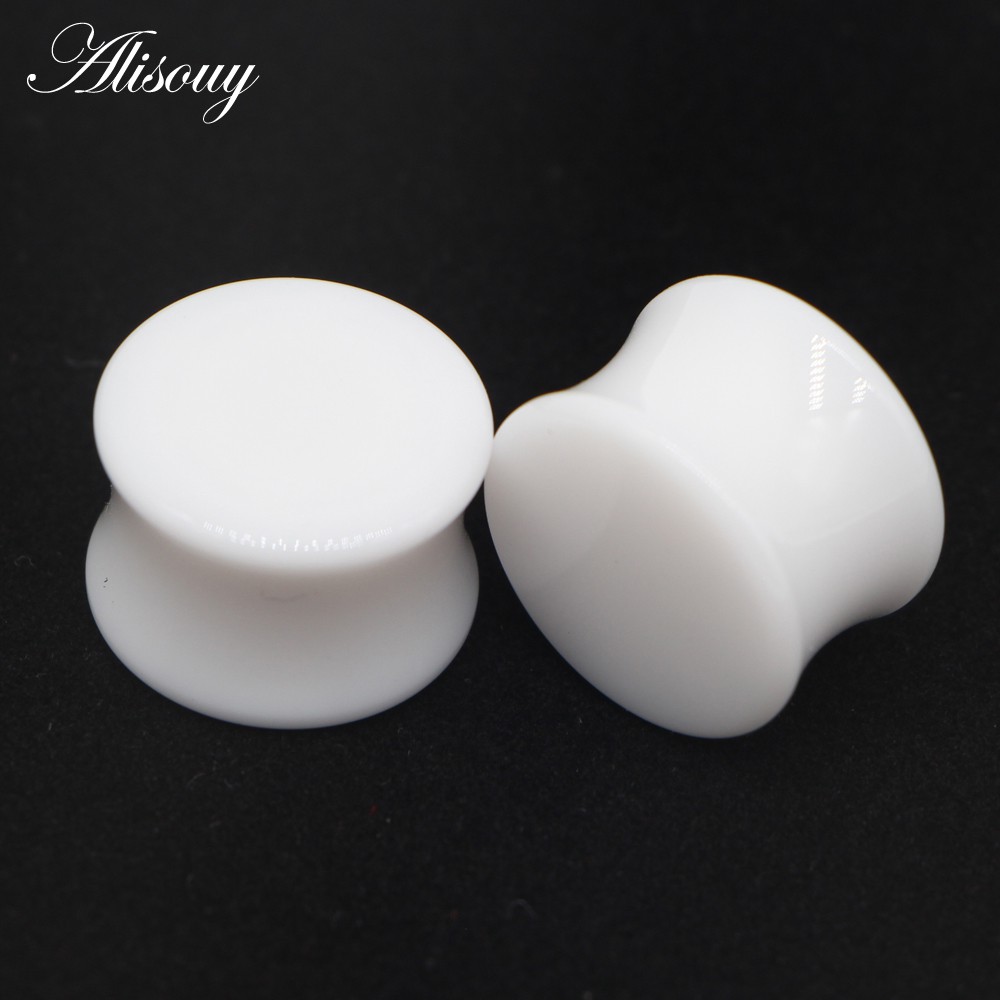 Alisouy Set 2 Khuyên Nong Tai acrylic Trong Suốt Cá Tính